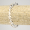 Elastisches Armband aus Bergkristallkugeln, glatte Kugeln, Ø 8 mm