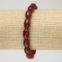 Karneol-Armband auf Elastikband, Durchmesser 12×8 mm