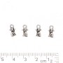 Anhänger Hund 12x6 mm, Schmuckzubehör, Verpackung 20 g, ±37 Stück