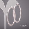 Ohrringe Xuping Kreise 3×55 mm Rhodiumbeschichtung