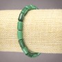 Elastisches Armband aus Chrysopras, glatte Zylinderperlen, Durchmesser 10×6 mm+