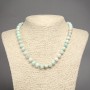 Kette aus Larimar – glatte Kugeln 8 mm