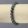 Labradorit-Armband, glatte Kugeln, Durchmesser ca. 8 mm