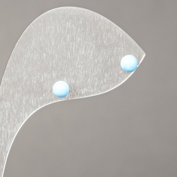 Kugel-Ohrstecker Xuping 18K Vergoldung mit blauer Perle 4 mm +