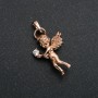 Anhänger Xuping Vergoldung 18K – Engel mit weißem Strassstein 30x15 mm +