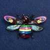 Sale! Käfer-Brosche aus silberfarbenem Metall und Emaille, 70 × 42 mm +