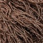 Perlen tschechischen Kristalls auf der Schnur, matt facettiert mit Beschichtung, facettierte Rondelle, Durchmesser 3 × 2,5 mm, Länge 36–38 cm +