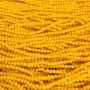 Perlen aus tschechischem Kristall – Maisgelb matt, facettierte Rondellen, Durchmesser 3,5×3 mm, auf Schnur