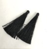 Schwarze Quasten, Länge 6 cm, Paar
