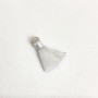 Rohling für Bastelarbeiten: Mini-Seidenquaste mit Ring, Länge 2 cm, Durchmesser 5 mm, Preis pro Stück