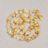 Zitrin-Chips auf Schnur aus natürlichem Stein, 8×3 mm, Länge ca. 39 cm +