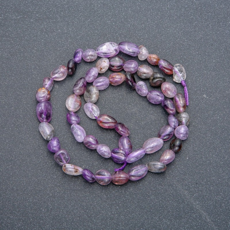 Ametrin-Facettierte Perlen auf Schnur, Durchmesser 7×5 mm, Länge ca. 40 cm +
