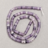 Rondelle-Perlen aus Amethyst, Durchmesser 4×2,5 mm, Länge 38 cm auf Schnur