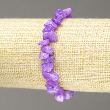Armband aus Elastikband, gefärbter Quarzsplitter, Durchmesser 8 mm+