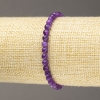 Lepidolith-Armband (künstlich) glatte Kugeln, Durchmesser ca. 4–5 mm, Elastikarmband