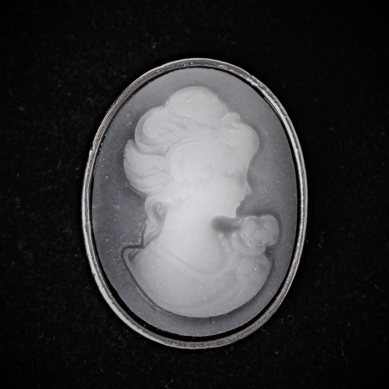 Brosche Kamee 3×2,5 cm