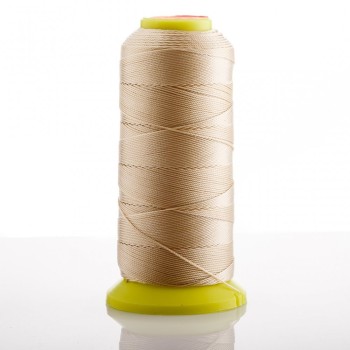 Beige Nylonfadenrolle, Durchmesser 0,9 mm, für Handarbeiten, 300 m