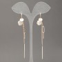 Elegante Ohrringe Xuping mit 18K-Vergoldung und grauem Katzenauge