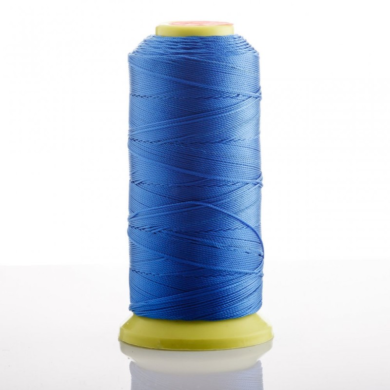 Bobine Kapronfaden, leuchtend blau, Durchmesser 0,6 mm, für Basteln, 500 m