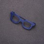 Brosche Brille mini blau 42×15 mm