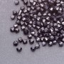 Schwarze Plastik-Bicone-Perle 4x4 mm, Verpackung 0,5 kg