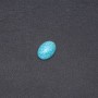 Cabochon aus Türkis, 20 × 15 mm, gepresst