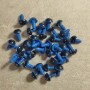 Zubehör 'Lebendige Augen' für Spielzeug, Durchmesser 12 mm, mit Schraubverschluss, Farbe Blau, 50 Paare