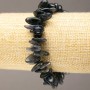 Armband aus Naturstein Iolith-Krümel "Nadel", Durchmesser 11-21×4-8 mm, Länge 18 cm +