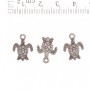 Schmuckzubehör – Muschelanhänger, 1 cm, Verpackung 20 g (20 Stück)