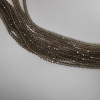 Perlen aus tschechischem Kristall, klares Champagner, Rondell-Form, Durchmesser 6x4 mm, Fadenlänge 43 cm +