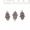 Schmuckzubehör Anhänger Hamsa Kugel in der Mitte "Niete" 20×12 cm Packung 20 g +- 35 Stück