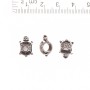 Pandora-Perle Schildkröte 13×9 mm, Lochdurchmesser 5 mm, Verpackung 20 g ±12 Stück