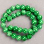 Acryl-Jade-Perlen, 12,5 mm, auf Schnur, glatte Kugeln