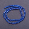 Steinperlen Lazurit (je Stück) hellblau facettierte Rondellen, Durchmesser 4 × 3 mm ±, Länge ca. 38 cm