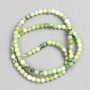 Perlen aus australischem Jadeit auf Schnur, glatte Kugeln, Ø 4 mm, Länge 38 cm+