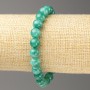 Armband aus Amazonit-Imitation (Kunst-Acryl), Durchmesser 8 mm, Länge ca. 18 cm, glatte Kugeln auf Elastikband