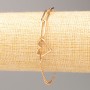 Armband Xuping 18K-Vergoldung «Herz» Länge 17–20 cm, Dicke 5 mm+
