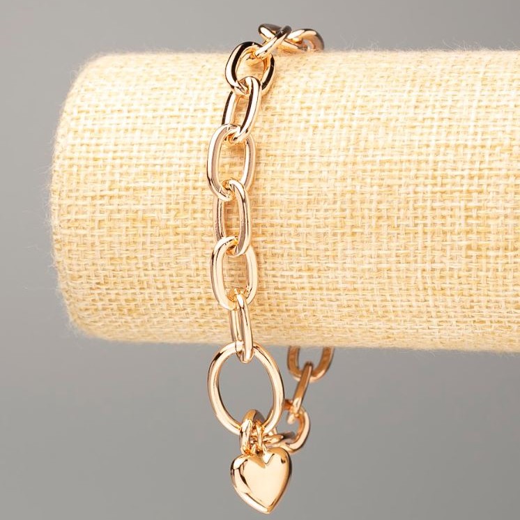 Armband Xuping Vergoldung 18K «Herz» Länge 21 cm, Dicke 8,5 mm+