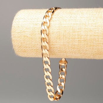 Armband Xuping 18K Vergoldung Panzerkette, Länge 25 cm, Dicke 8,5 mm+