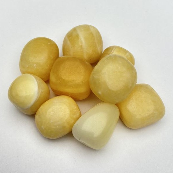 Gelber Onyx – Galttung, Souvenir-Naturstein, 22 × 18 mm (±), Verpackung 100 g