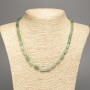 Halskette aus natürlichem Nephrit-Jade, glatte zylindrische Perlen, Durchmesser 10 × 6 mm, Länge ±50 cm