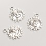 Schmuckanhänger Sonne, Abmessung 21 × 16 × 3 mm, Verpackung 11 Stück, ca. 20 g