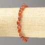 Armband aus natürlichem Karneol, mit Facettierung, auf Gummiband, Durchmesser der Perlen 7–8 mm, Länge 18 cm