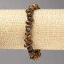 Armband aus Tigerauge, facettierte Perlen, Durchmesser ca. 6×9 mm, elastisch aufgefädelt, Länge ca. 18 cm+