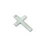 Anhänger 'Kreuz' aus Hämatit, Durchmesser 32×50, 5×4 mm+