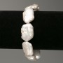 Armband aus Barockperlen, Farbton „Benzin“, Durchmesser 14 × 23 mm ±, Länge 18 cm ± (Stretch)