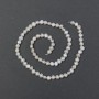 Flussperlen mit Farbton «Benzin» auf einer Schnur, Durchmesser 5,5 × 4,5 mm ±, Länge ca. 37 cm