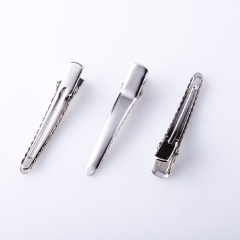 Preis pro Packung / 10 Stück – Basis für Haarnadel „Krokodilchen“ mit scharfer Spitze, 5 cm