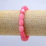 Armband aus künstlichem Turmalin, Fassperlen, auf Elastikband, Maße 9 x 11 mm, Länge 18 cm