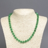 Kette aus Chrysoprase (synthetisch) – facettierte Kugel, Durchmesser ca. 7,5 mm, Länge ca. 45 cm